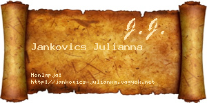 Jankovics Julianna névjegykártya